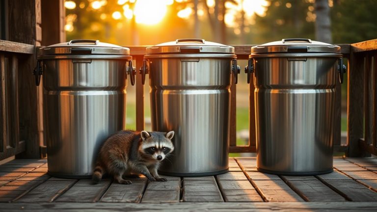 animal proof garbage cans tested