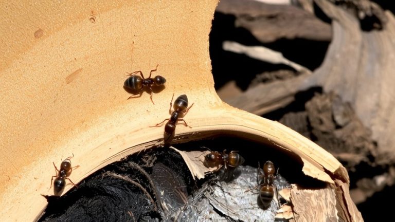 ants sense wood decay