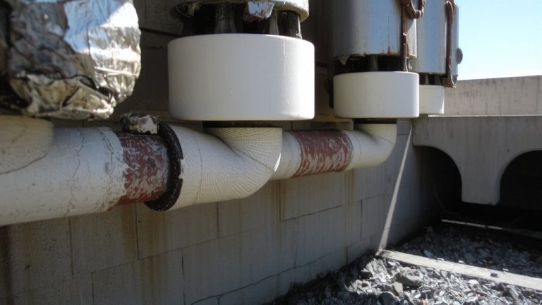 asbestos lined pipes