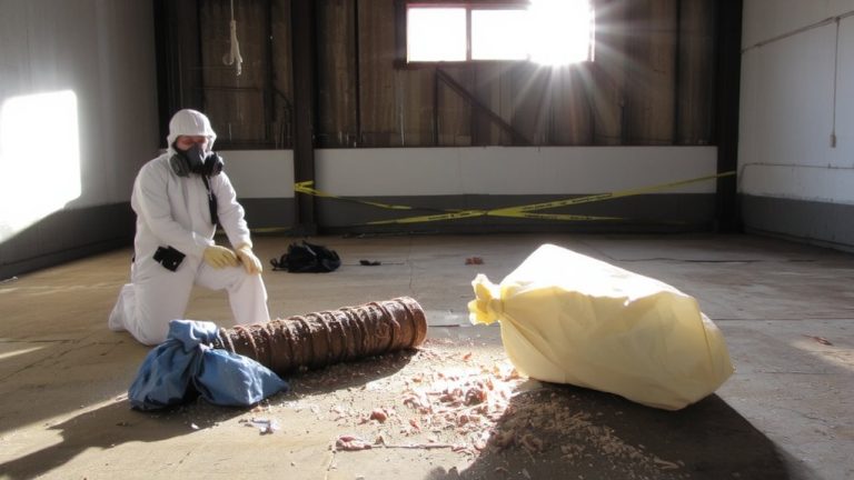 asbestos removal garage work