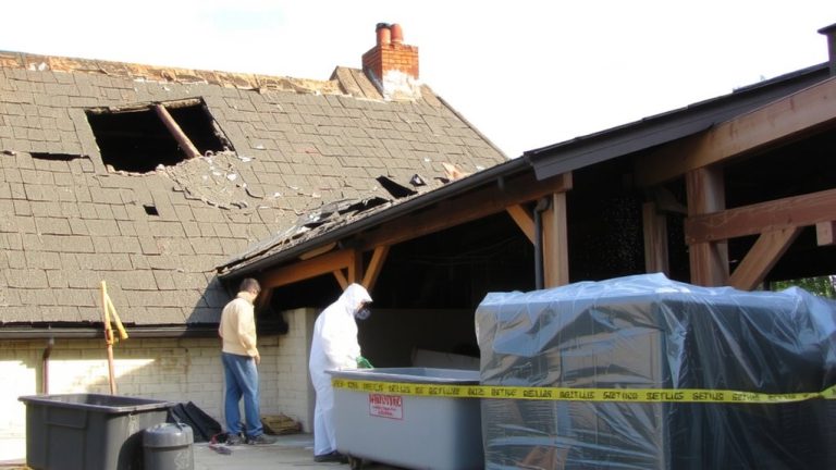 asbestos shingle roof removal