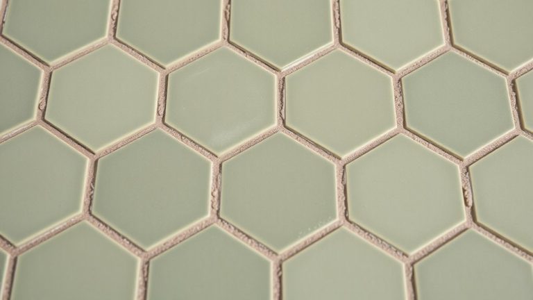 best grout colors for green tile
