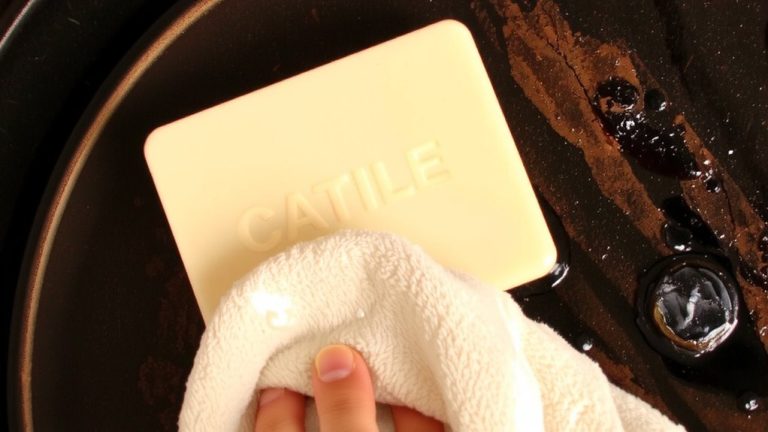 castile soap struggles with heavy grease