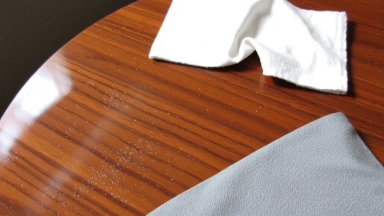 chemical residue attracts dust