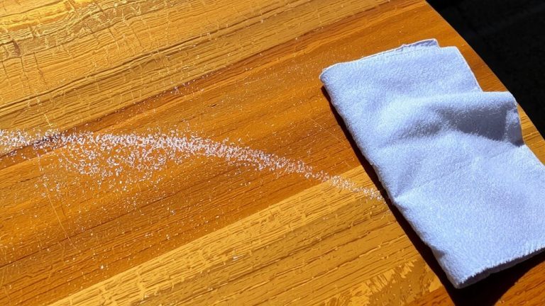 chemical residue attracts dust