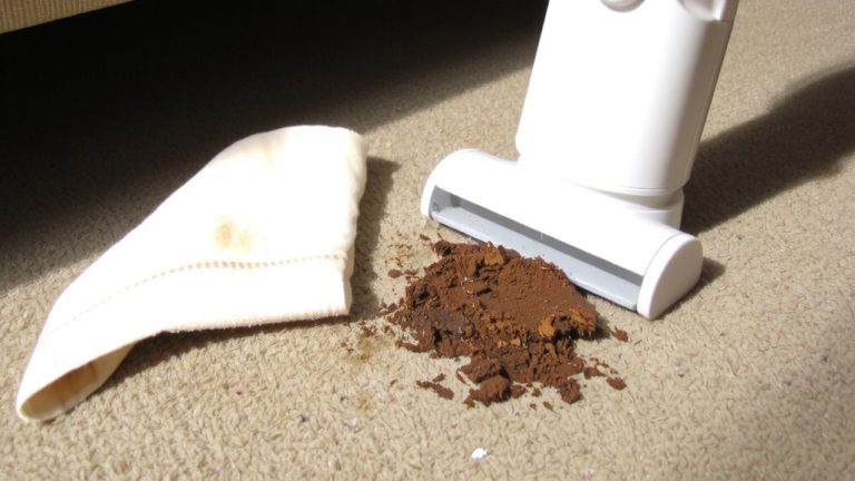 clean carpet dog poop immediately