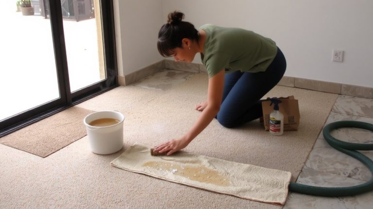 clean indoor outdoor carpet