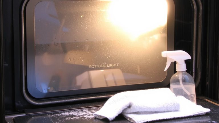clean oven door glass