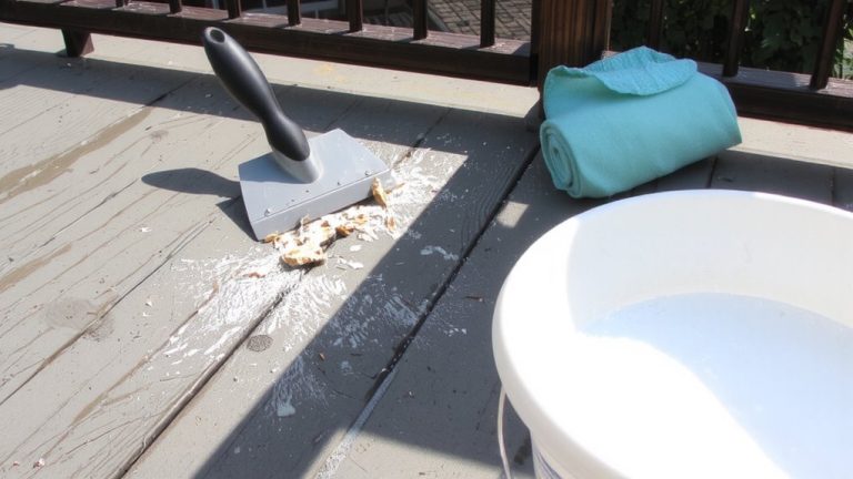 clean painted deck properly