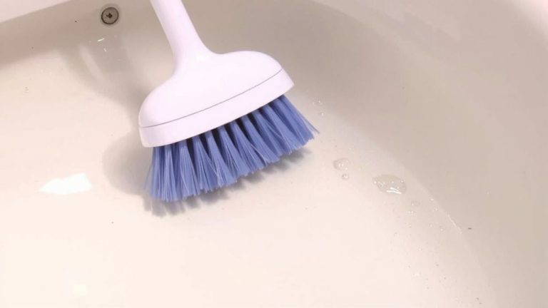 clean under toilet rim