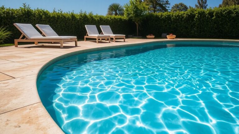 cool luxurious pool deck stones