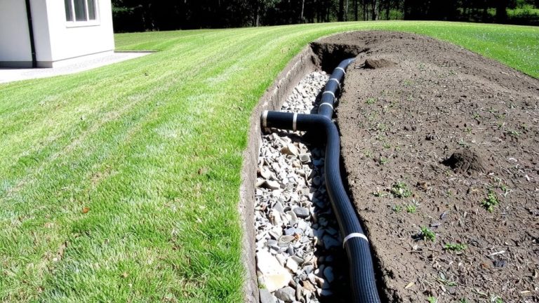 downspout and french drain priorities