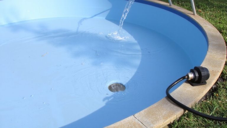 drain bestway pool steps