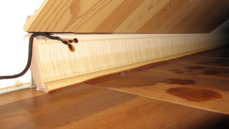 edge wicking moisture damage