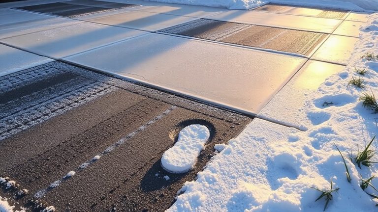 effortless snow melting driveway mats