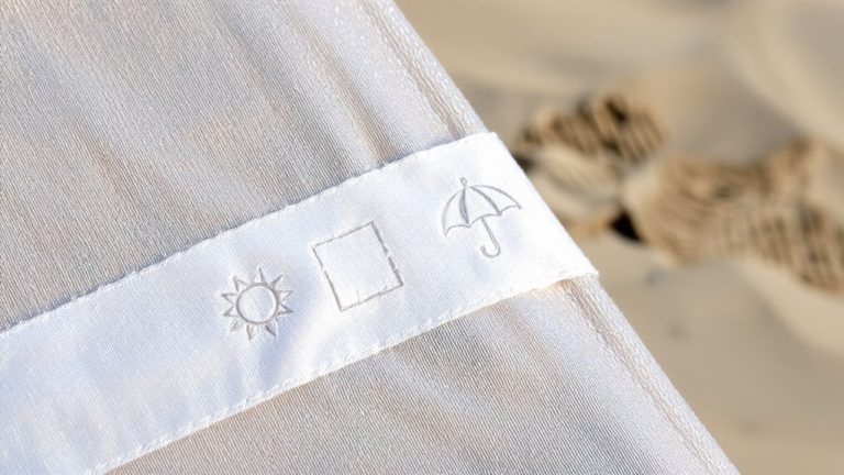 fading prevention care symbols