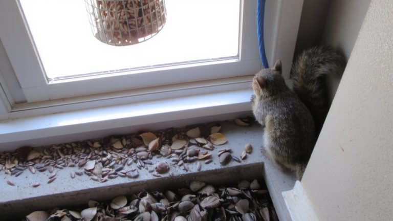 feeders near windows attract pests