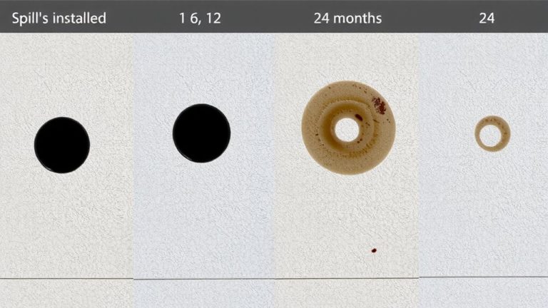 floor age stain absorption