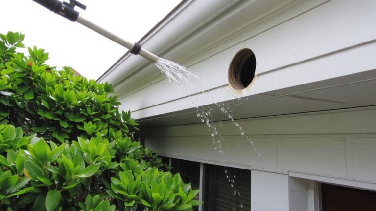 flush with garden hose