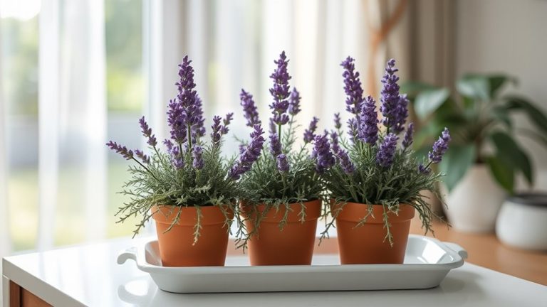 fragrant calm lavender plants