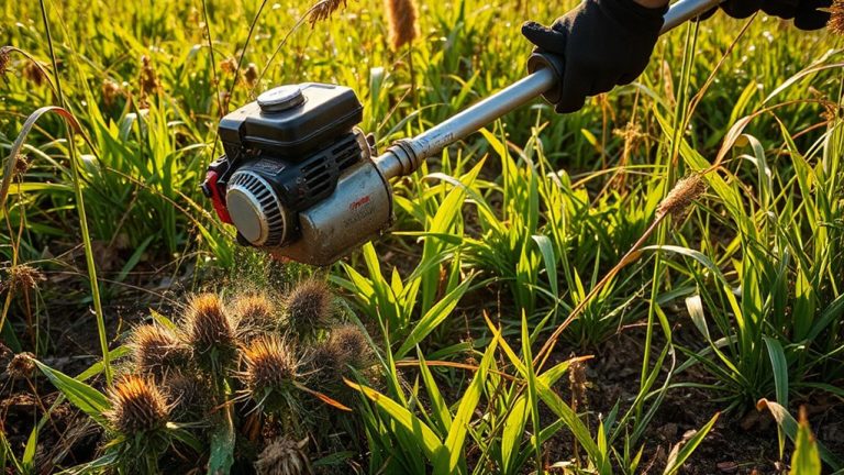 gas powered trimmers for thick weeds