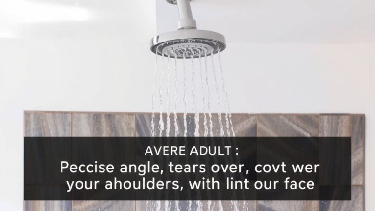 ideal shower head height