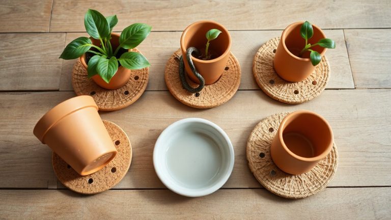 indoor plant drainage pots