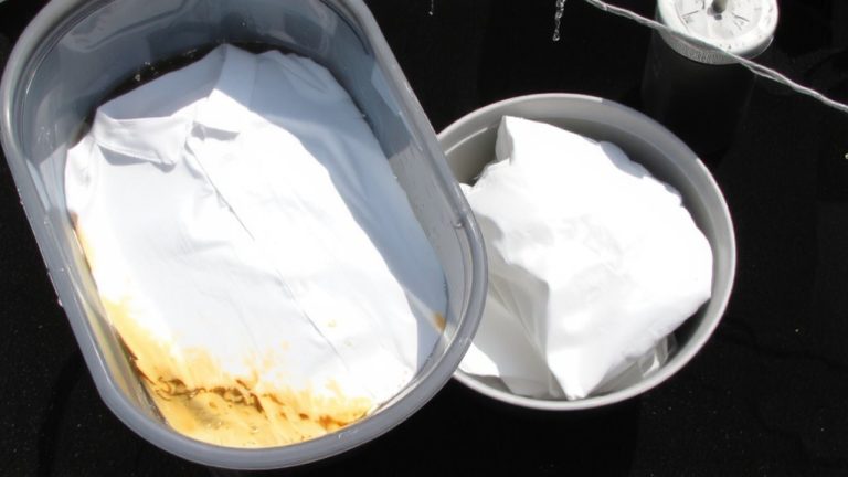 iron stains in laundry