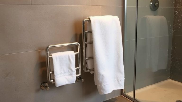 luxurious shower experience towel warmers