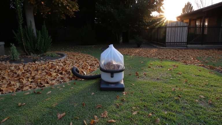 mulch and mow leaves