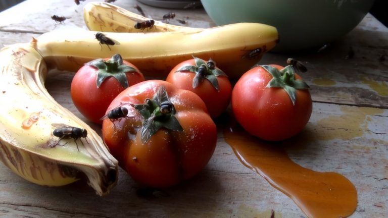 overripe produce attracts vinegar flies