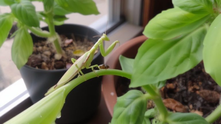 praying mantises control indoor pests