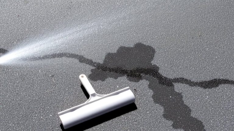 pressure wash asphalt thoroughly
