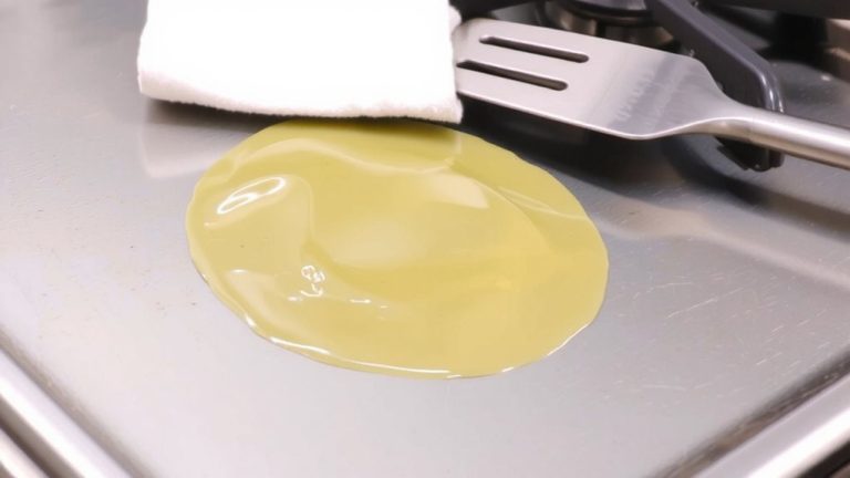 remove melted plastic from stove