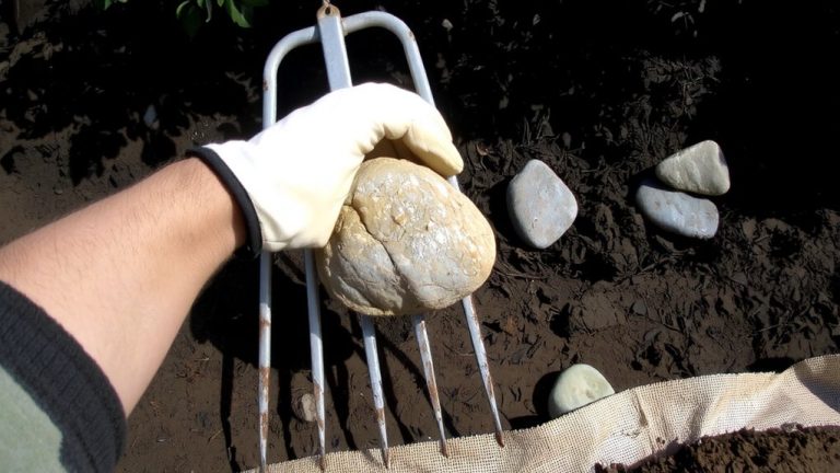 remove rocks from landscaping