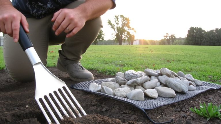 remove rocks from yard