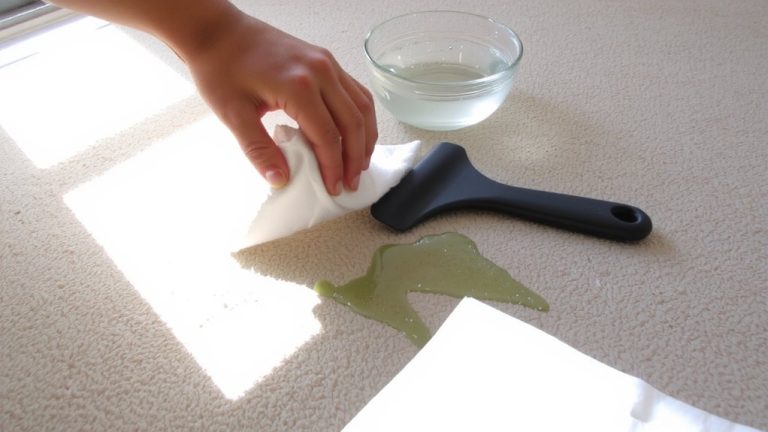remove slime from carpet