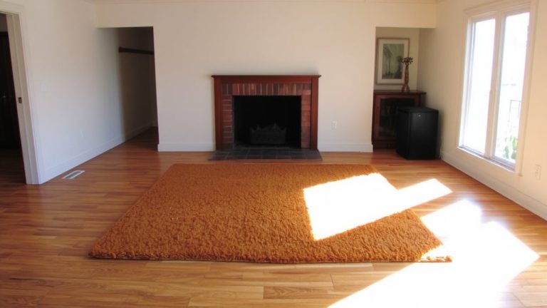 rug colors matching orange floors