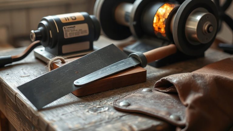 sharpen mower blades professionally