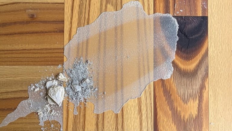 silicone traps dirt on wood