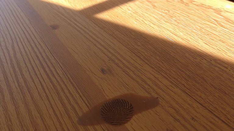 silicone traps dirt on wood