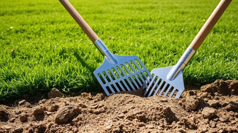 smooth lawn leveling rakes