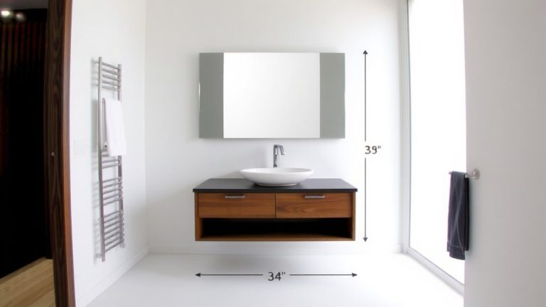 standard height for sink