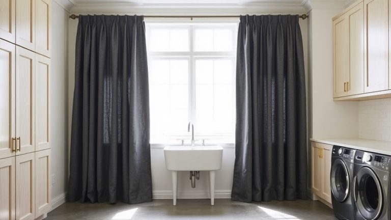 stylish functional laundry curtains