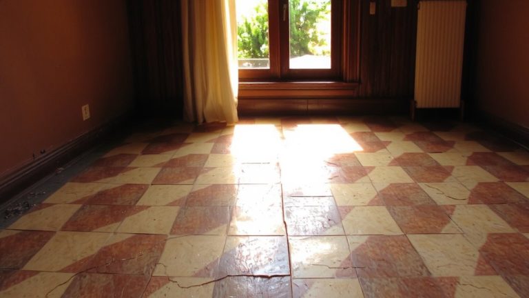 sunlight degrades linoleum floors