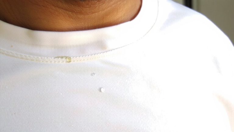 sweat reacts with perfume additives