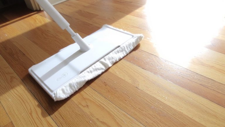 sweep then mop carefully