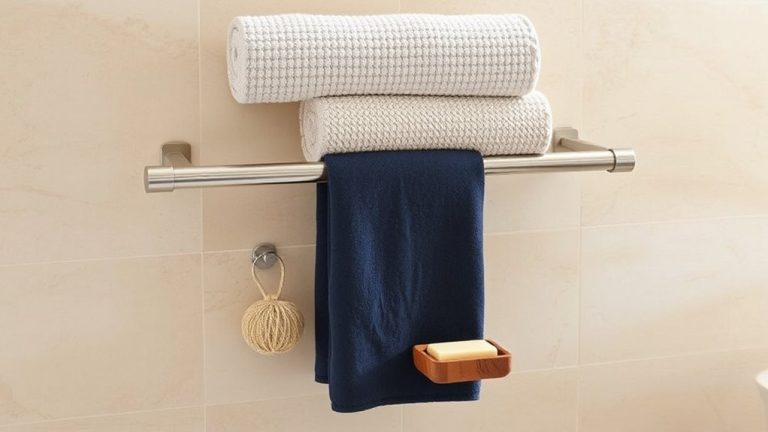 towel bars with storage