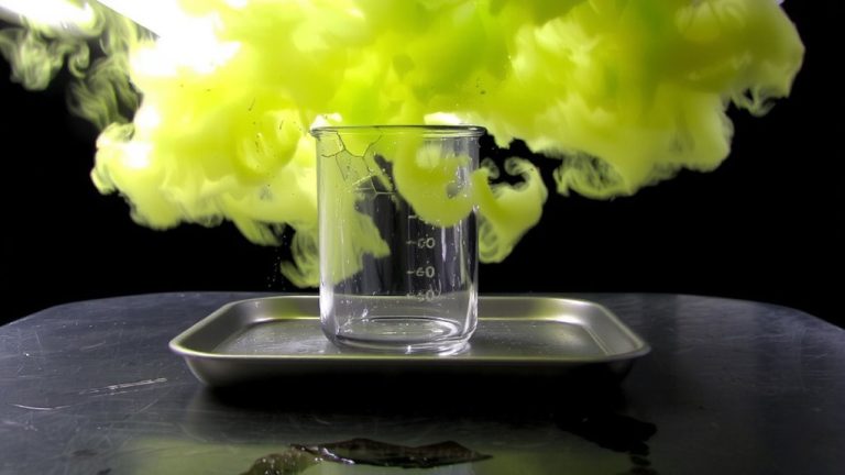 toxic chloramine gas forms