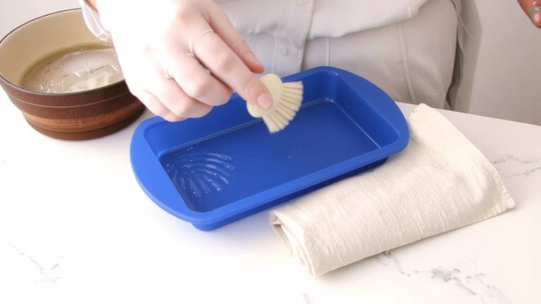 use warm soapy water